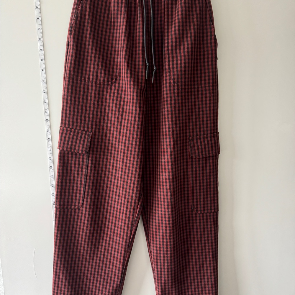 Scotch & Soda Black and Red Cargo Pants